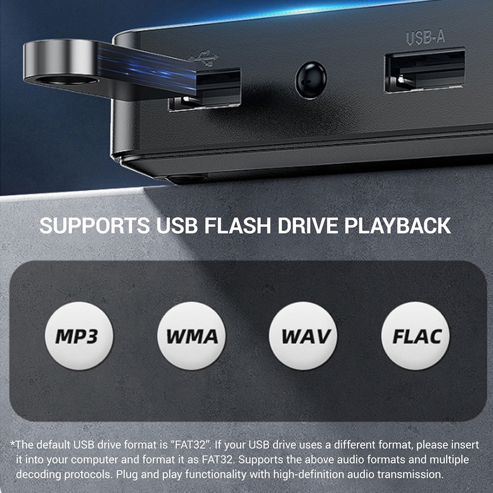 Bluetooth 6.0 Transmitter Receiver Wireless Home Car Stereo Audio Adapter Remote