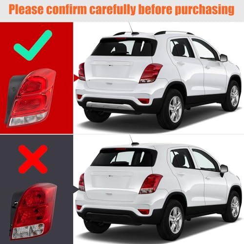 LED Tail Light Assembly Compatible with Chevy Trax 2017 Right Passenger Side