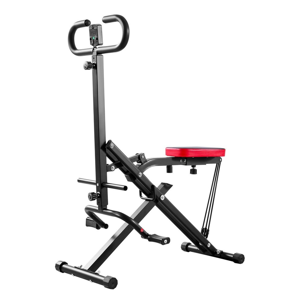 VEVOR Squat Machine, Deep Squat Rowing Machine for Home, Easy Setup & Foldable E