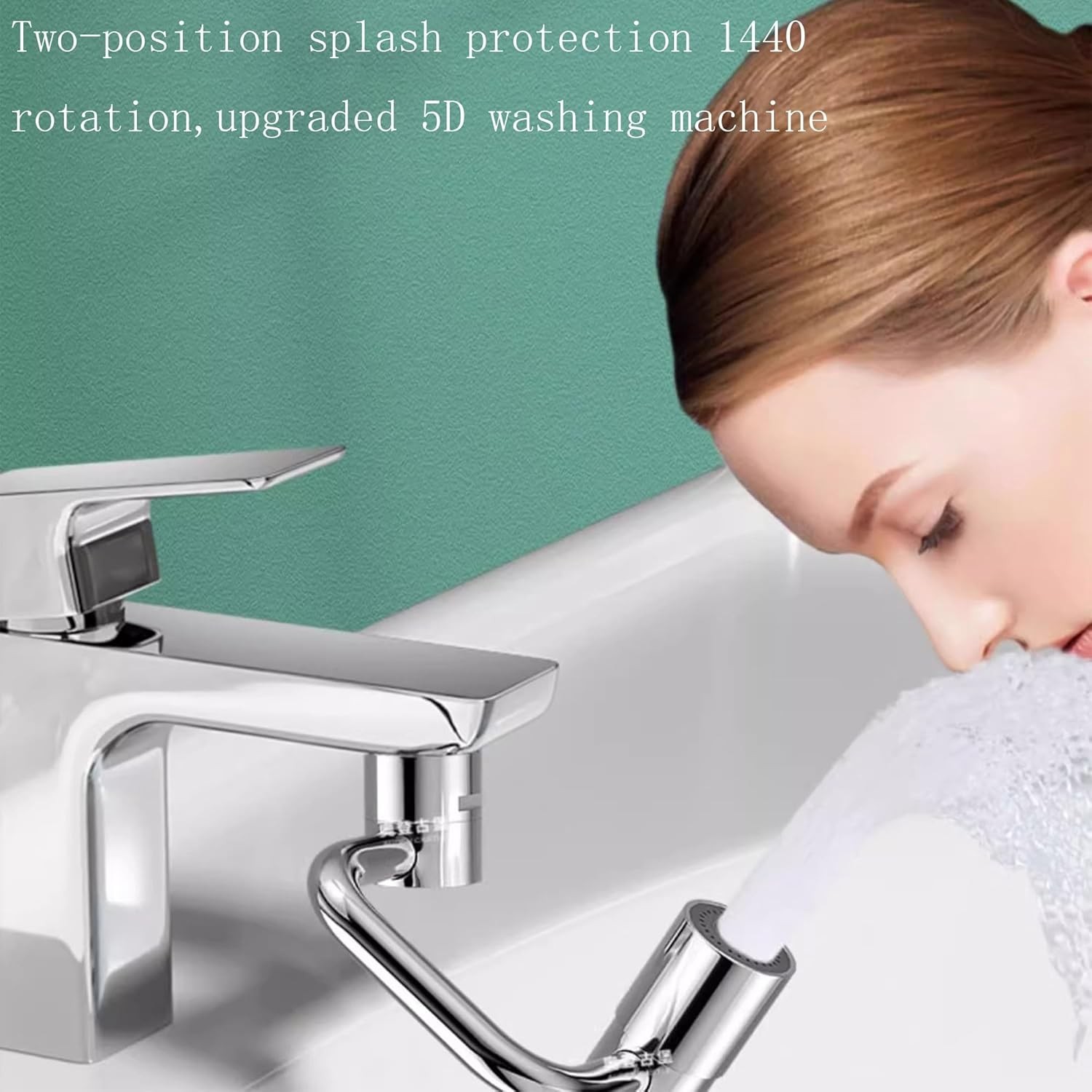 360° Rotating U Shaped Faucet Extender, Universal Faucet, Adjustable Robotic Arm