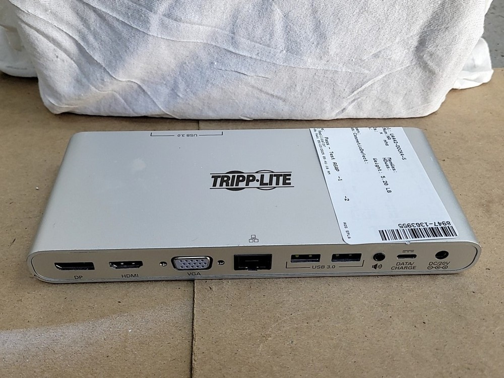 TRIPP LITE U442-DOCK4-S USB-C Docking Station SEE NOTES