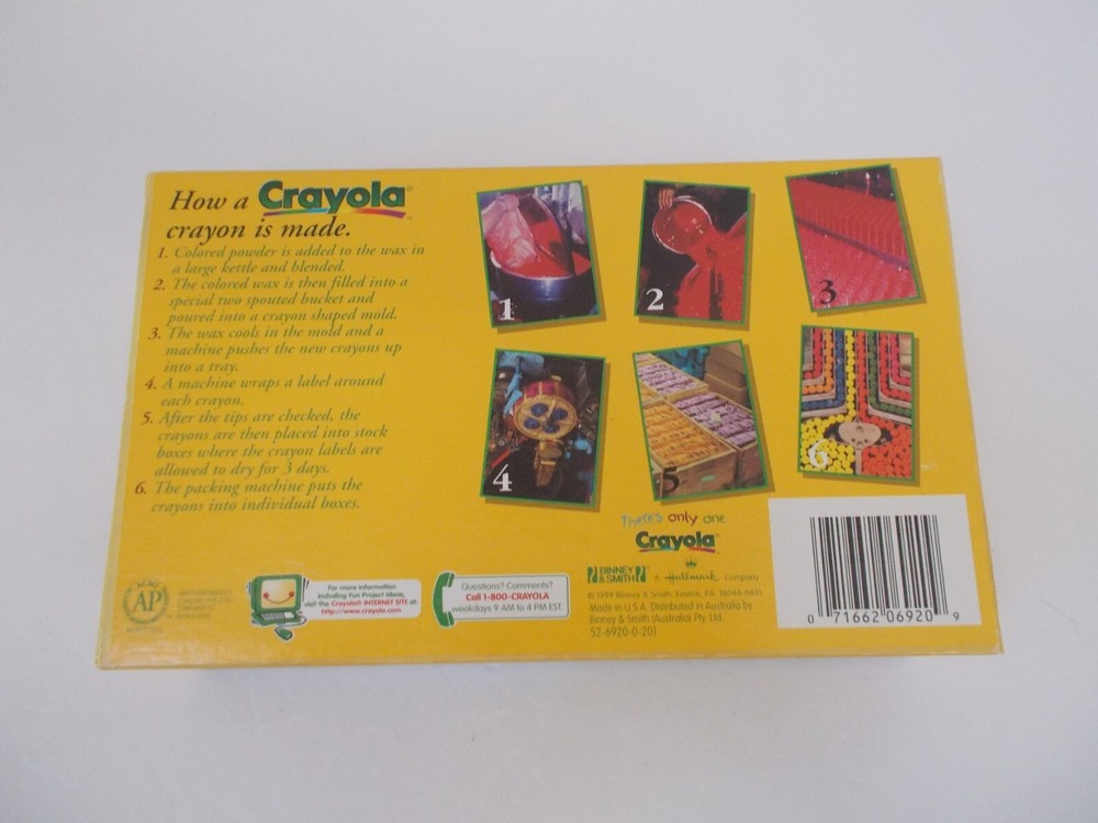 VTG CRAYOLA Wizard's Box Graphic Crayon Holder Organizer EMPTY