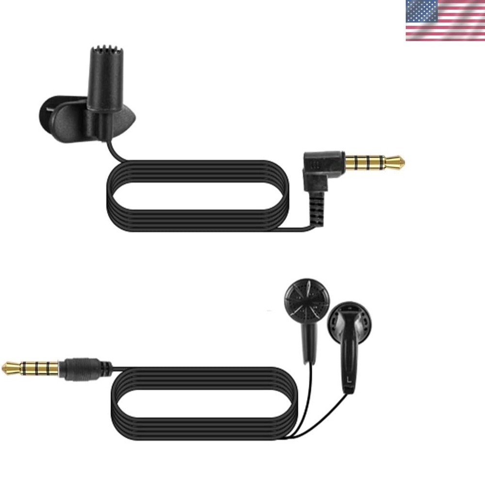 Professional Quality E36 Voice Recorder Earphone & External Mic Combination