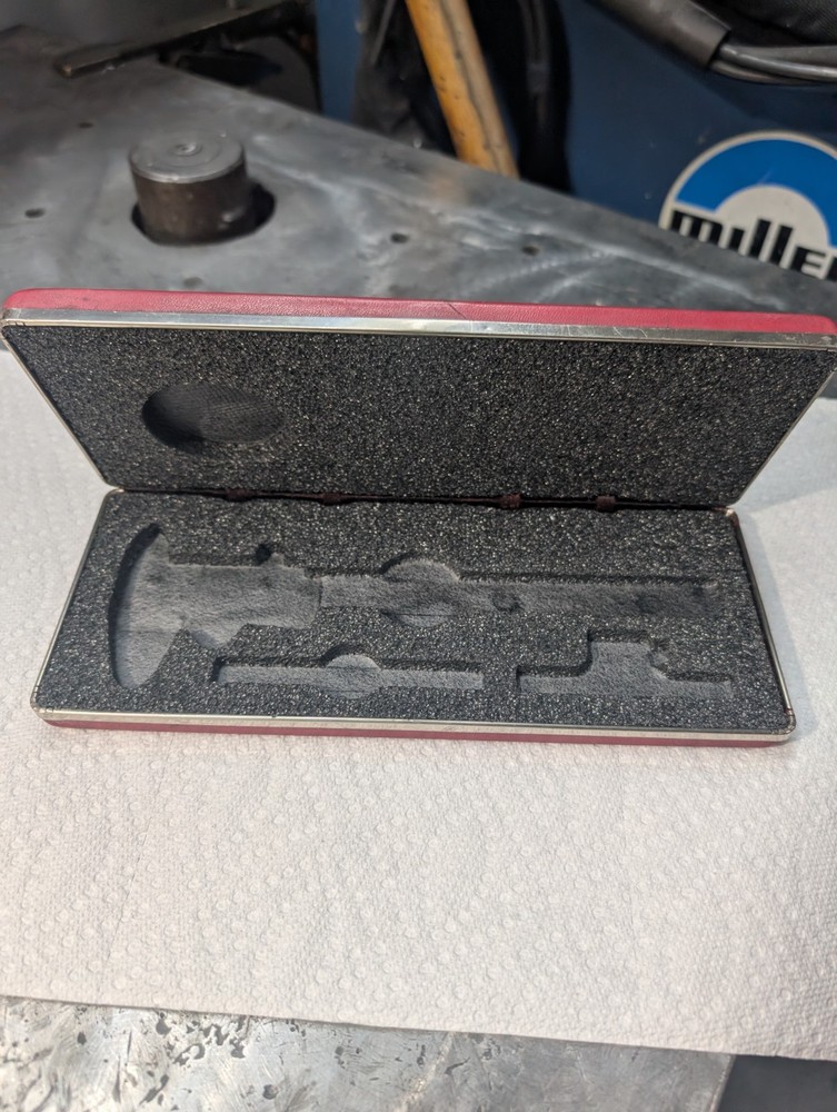 Red Micrometer Case with Foam Insert