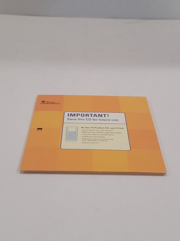 TEXAS INSTRUMENTS TI Graphing Product V. 1.2 PC Software CD-ROM