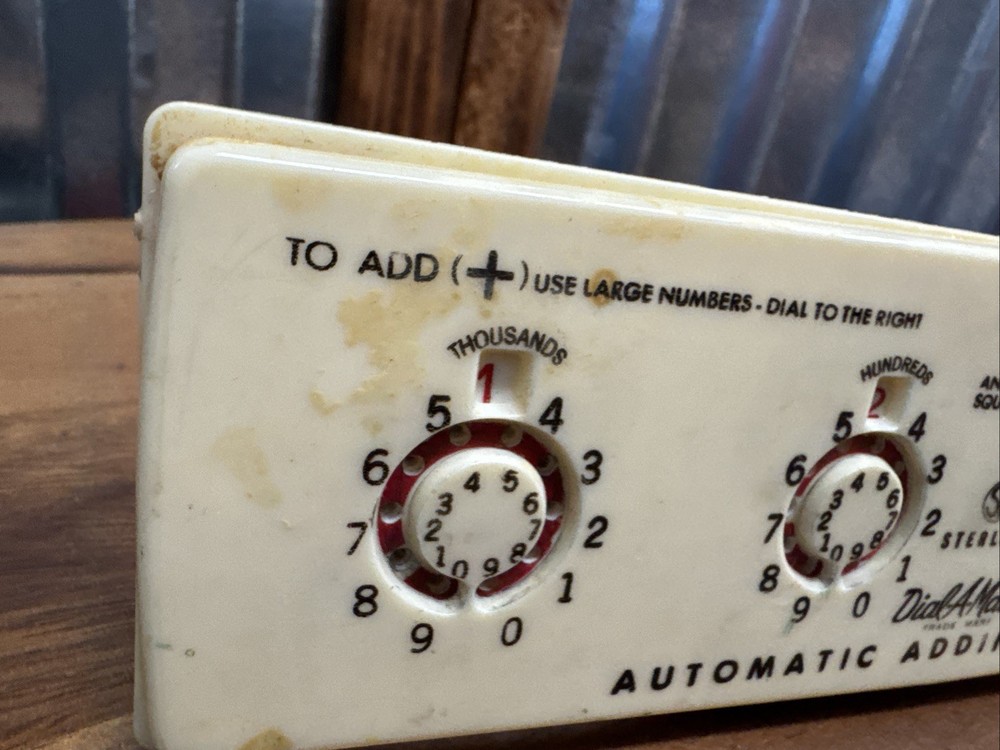 Vintage Sterling Dial-A-Matic Automatic Adding Machine #566 & Quick Adder Lot