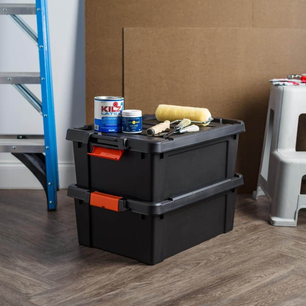12 Gal. Heavy-Duty Stackable Storage Tote