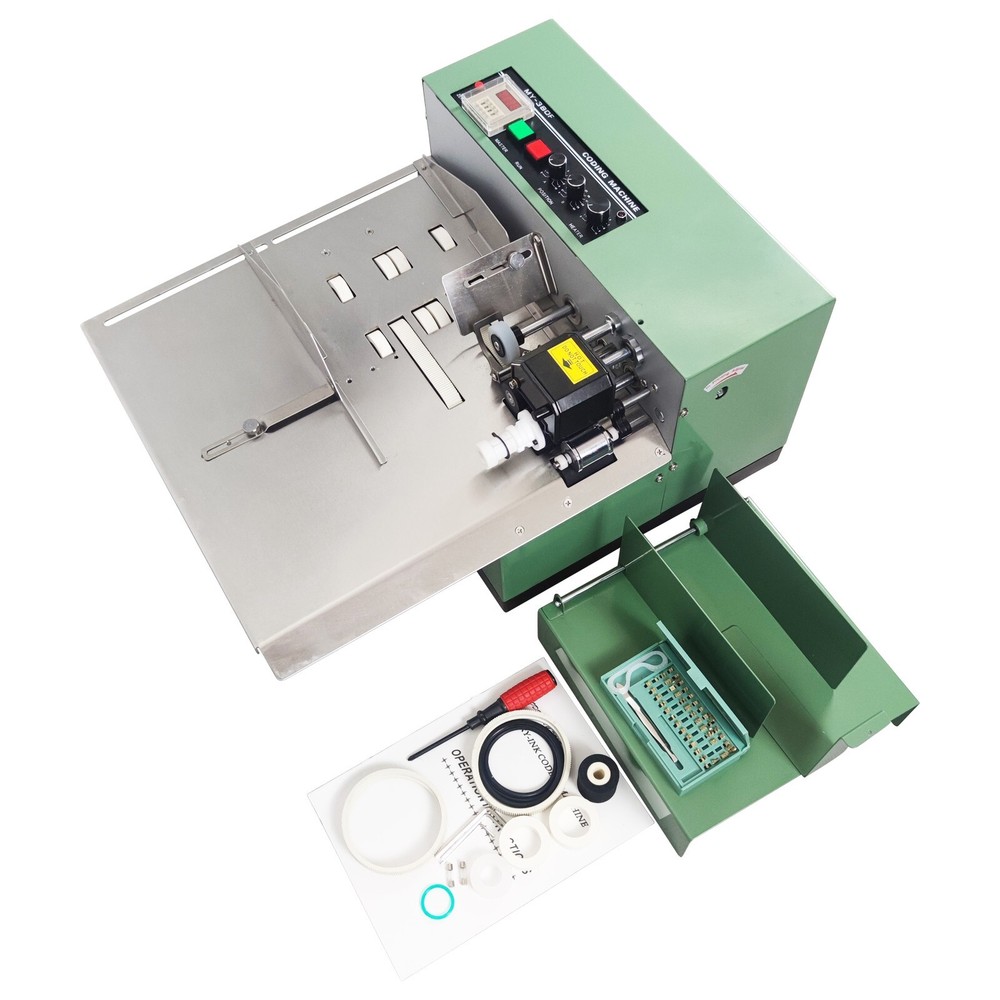 MY-380F Stainless Steel Solid Ink Coding Machine Date Ink Wheel Marking Machine