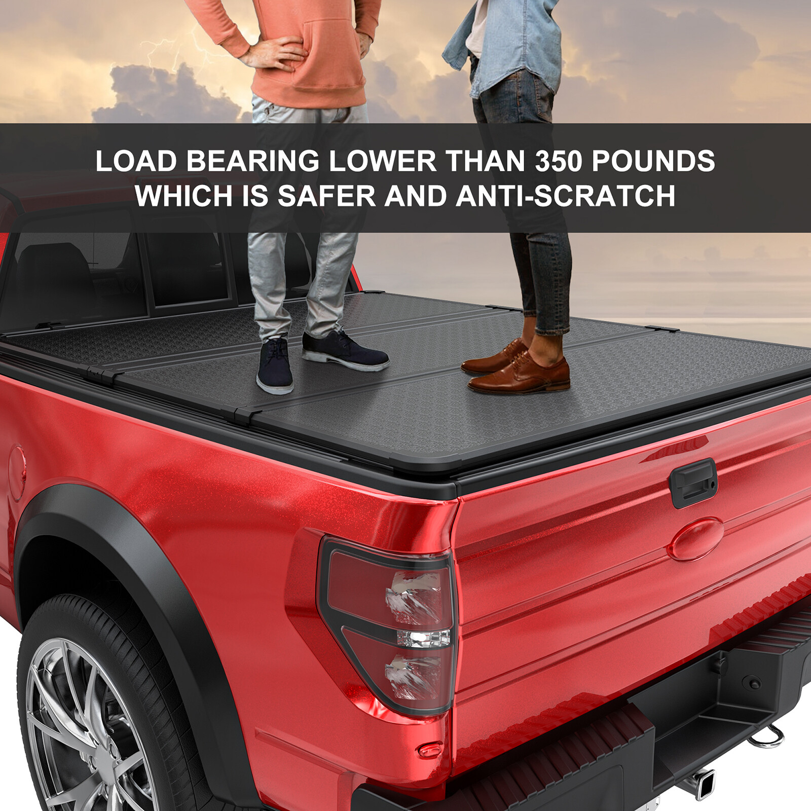 5FT 3-Fold Hard Tonneau Cover For 2015-2023 Chevy Colorado GMC Canyon Truck Bed