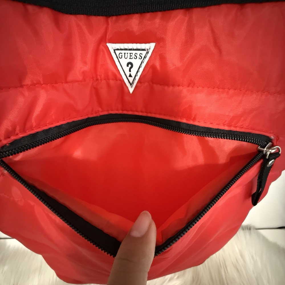 Guess Gym Bag Red Large
