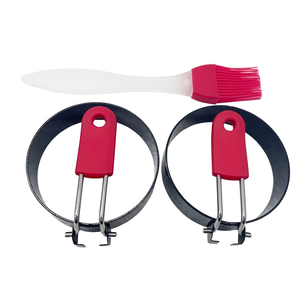 2PCS Fried Egg Mold Ring Kitchen Cooking Tool Hamburger Patty Mold