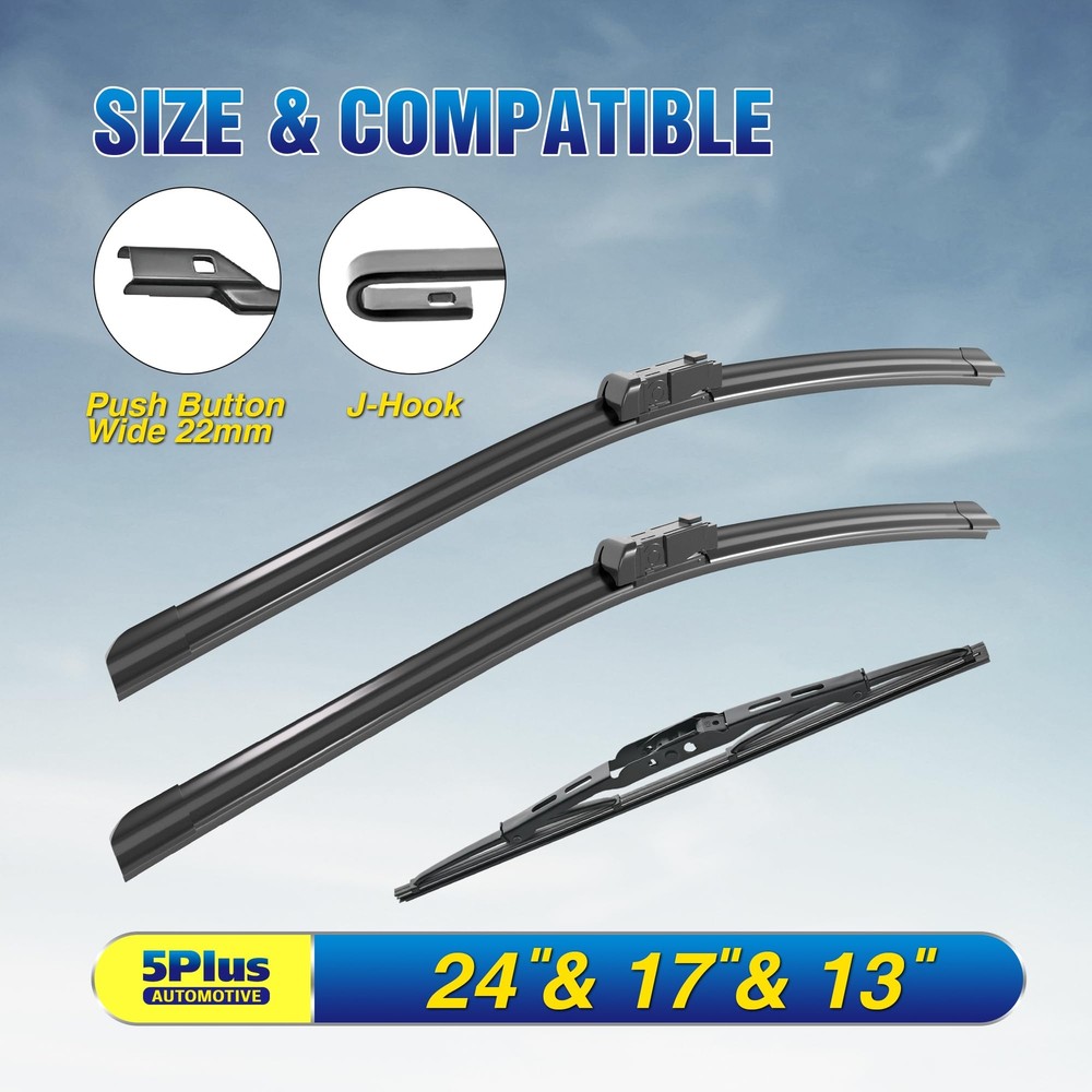5 PLUS Windshield Wipers Replacement For 2010-2017 GMC Terrain 2010-2017 Chevy