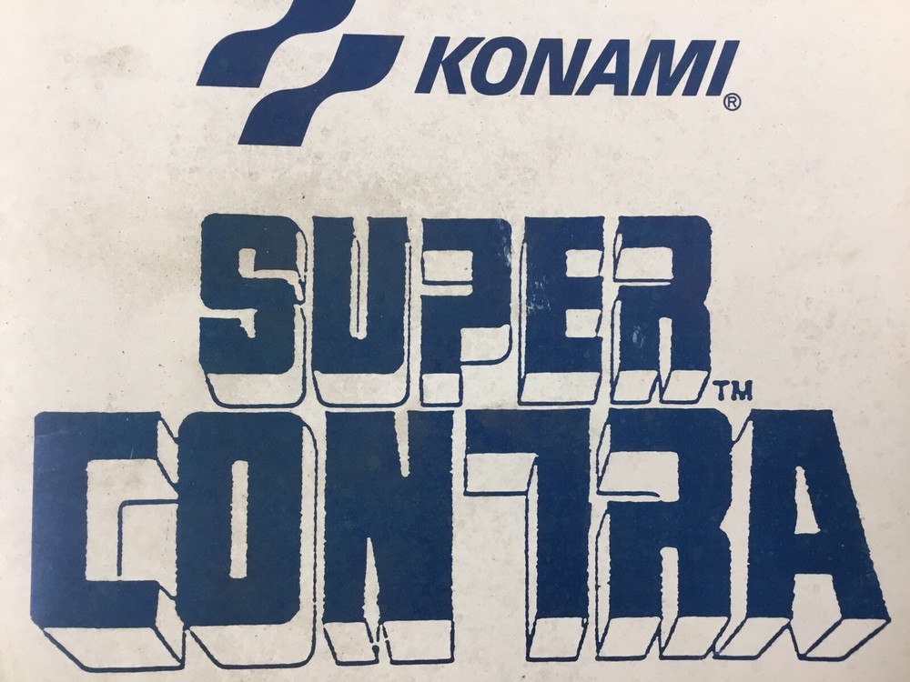 Konami Super Contra Arcade Game Machine Instruction Manual Schematics