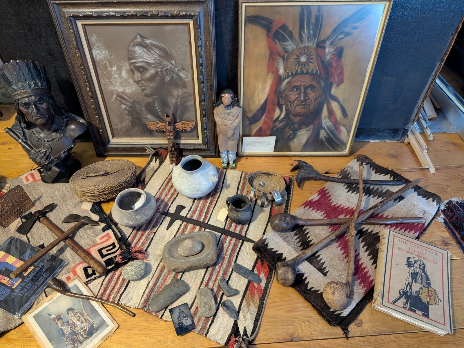 Native American 🔥 Eastern Woodland 🔥War Clubs 💥 Ball Root Burl 🤩 18th 19th C