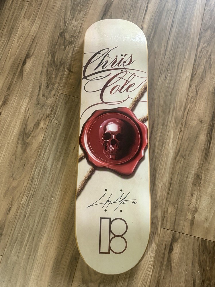 Chris Cole Zero Skateboard Deck Autographed Rare Hotwax