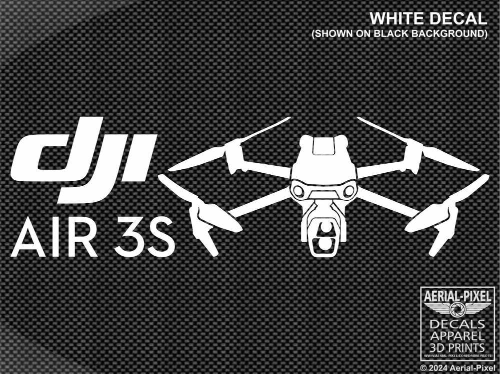 New DJI Air 3S Window / Case Decal Drone Sticker