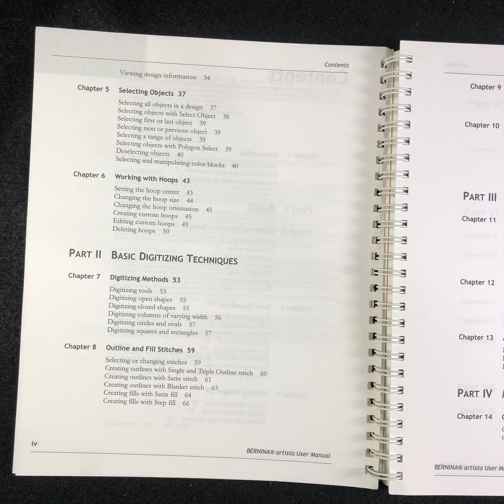 Bernina User manual for Version 4 PC- Embroidery Software Part 2 Advance