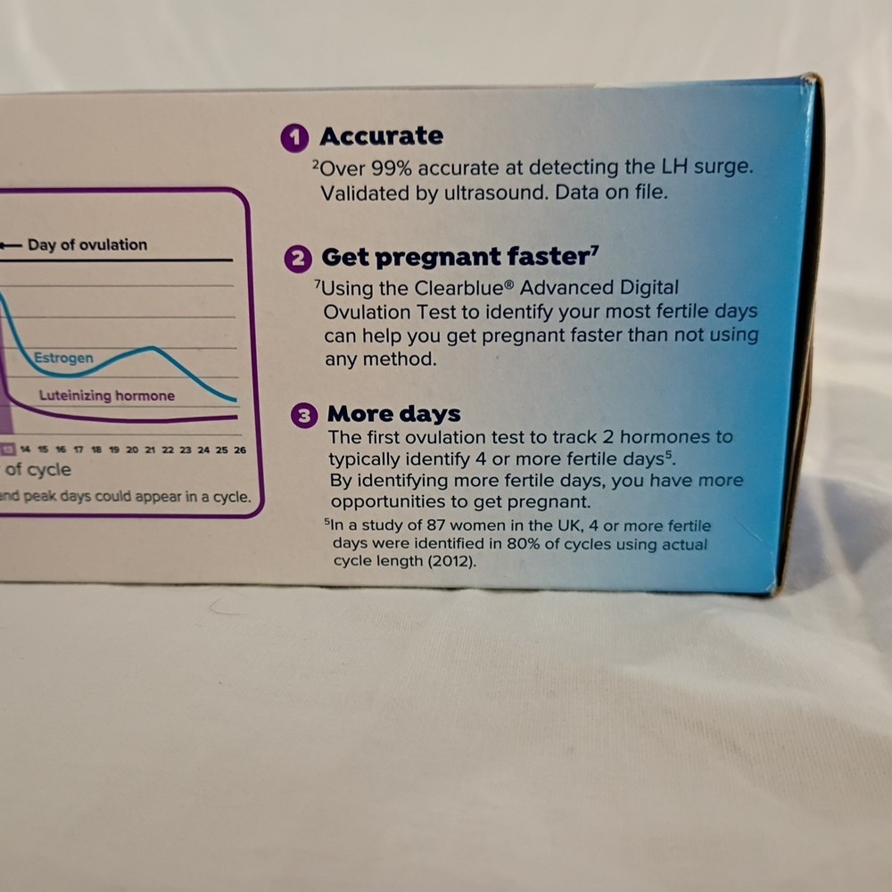 Clearblue Advanced Digital Ovulation Test Kit 30 Ovulation +Two Pregnancy Tests