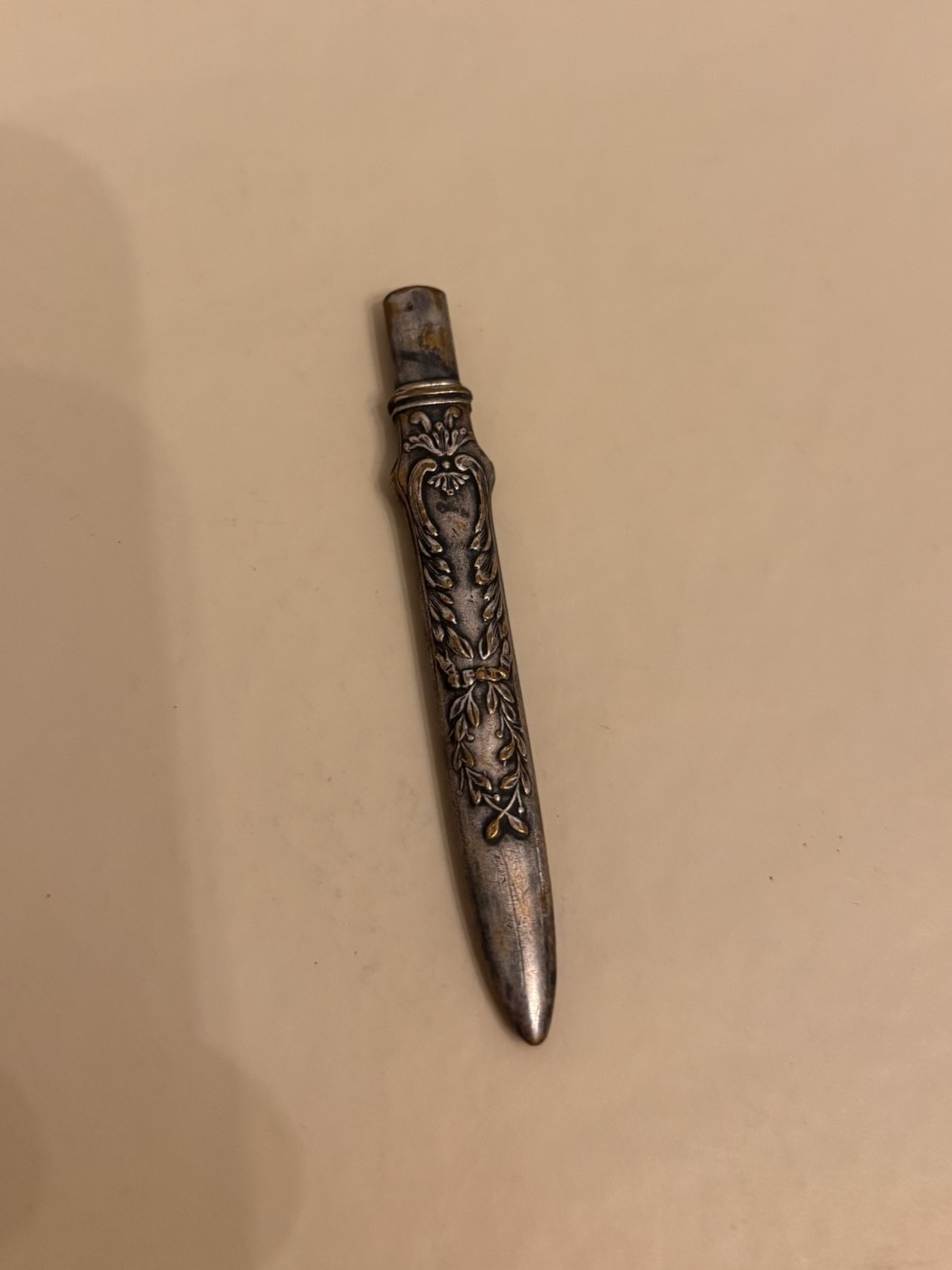 Ornate Metal Pencil Extender / Pencil Holder