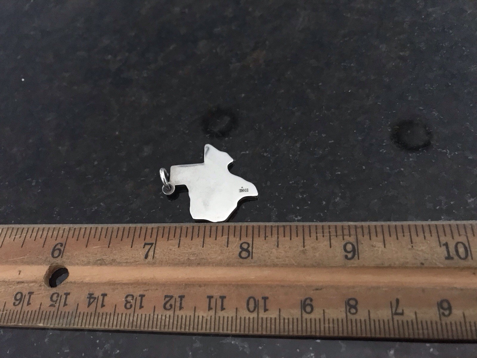 James Avery Retired 14k Gold and Sterling Silver Heart of Gold Texas