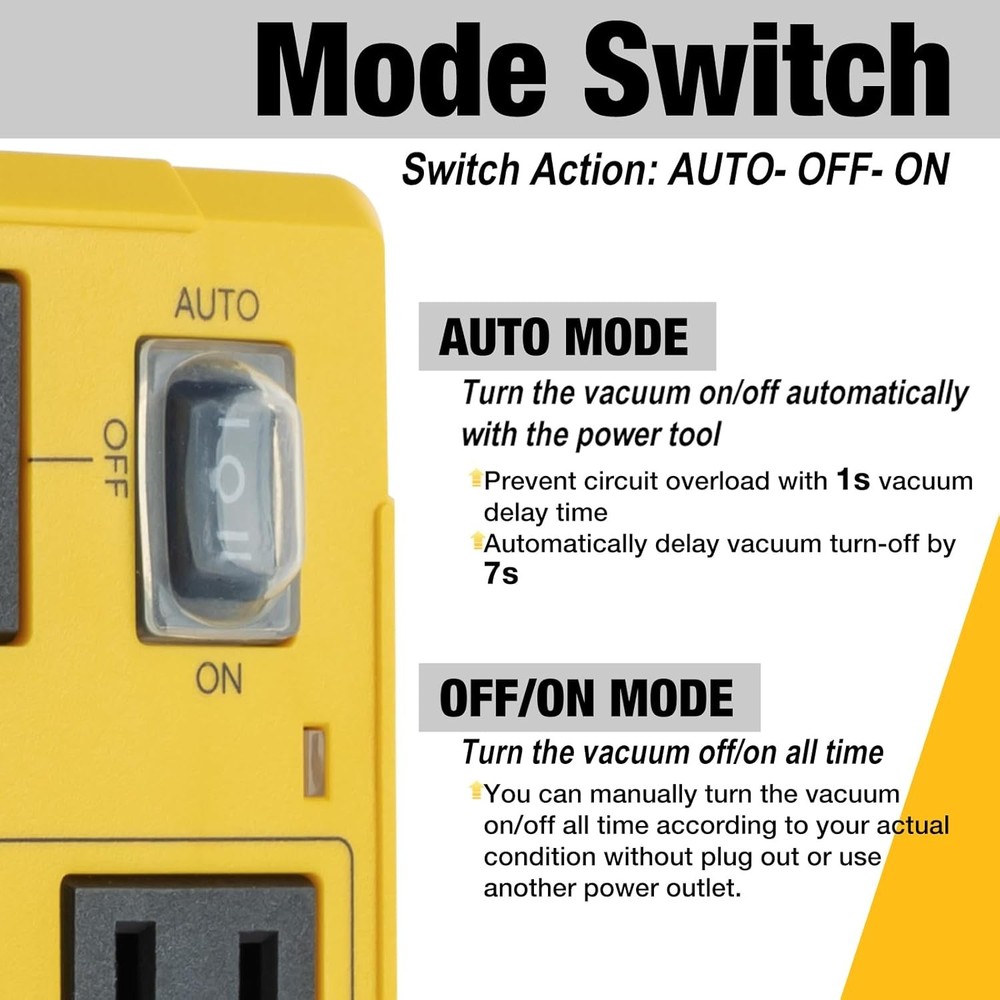 Automatic Vacuum Switch for Power Tools to Turn Dust Collector