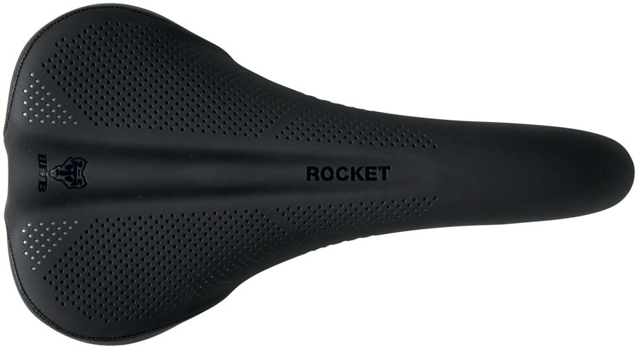 WTB Rocket Saddle, Medium 265x142mm, Standard 7x7mm Steel Rails,MTB/Gravel,Black