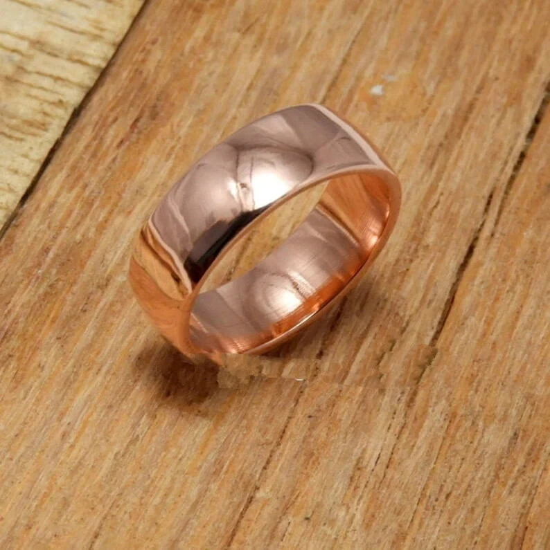 Pure Copper Band, Solid Copper Ring, Handmade Ring, Copper Band, Statement Ring,