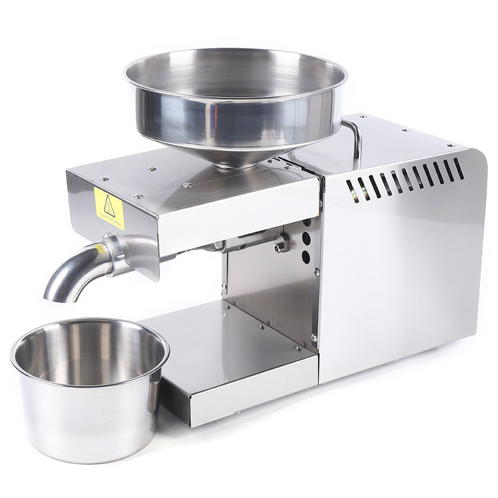 Automatic Oil Press Machine Cold & Hot Press 610W Oil Extractor Temp Adjustable