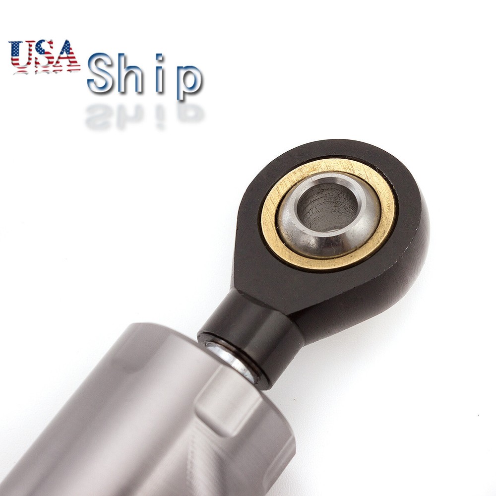 CNC Universal Motorcycles Steering Stabilizer Damper Linear Control Safety Grey
