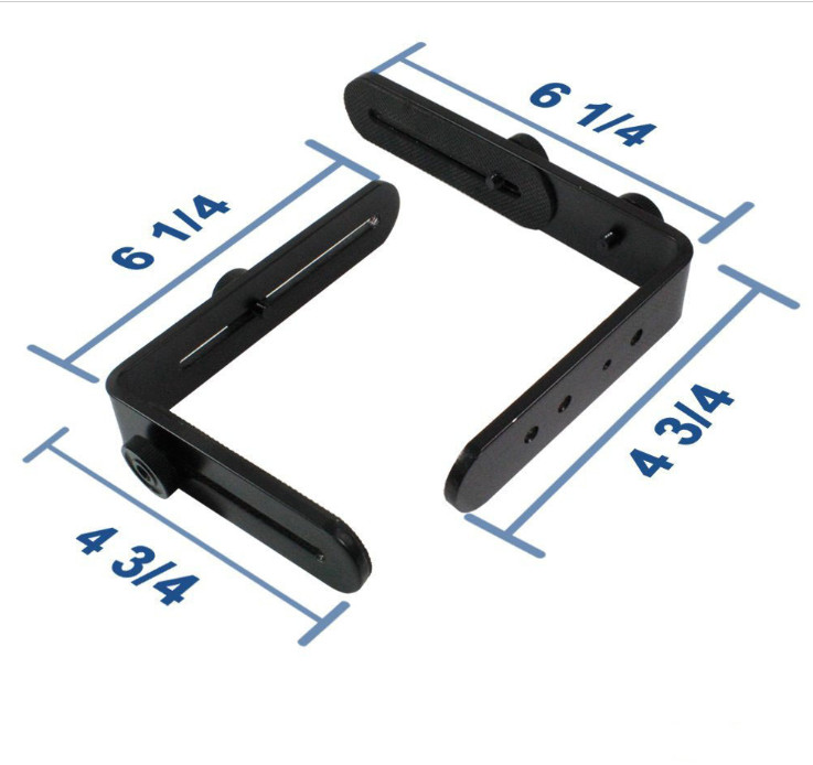New Metal L-Shape Flash Bracket Flashlight Camera Holder Mount Double L type