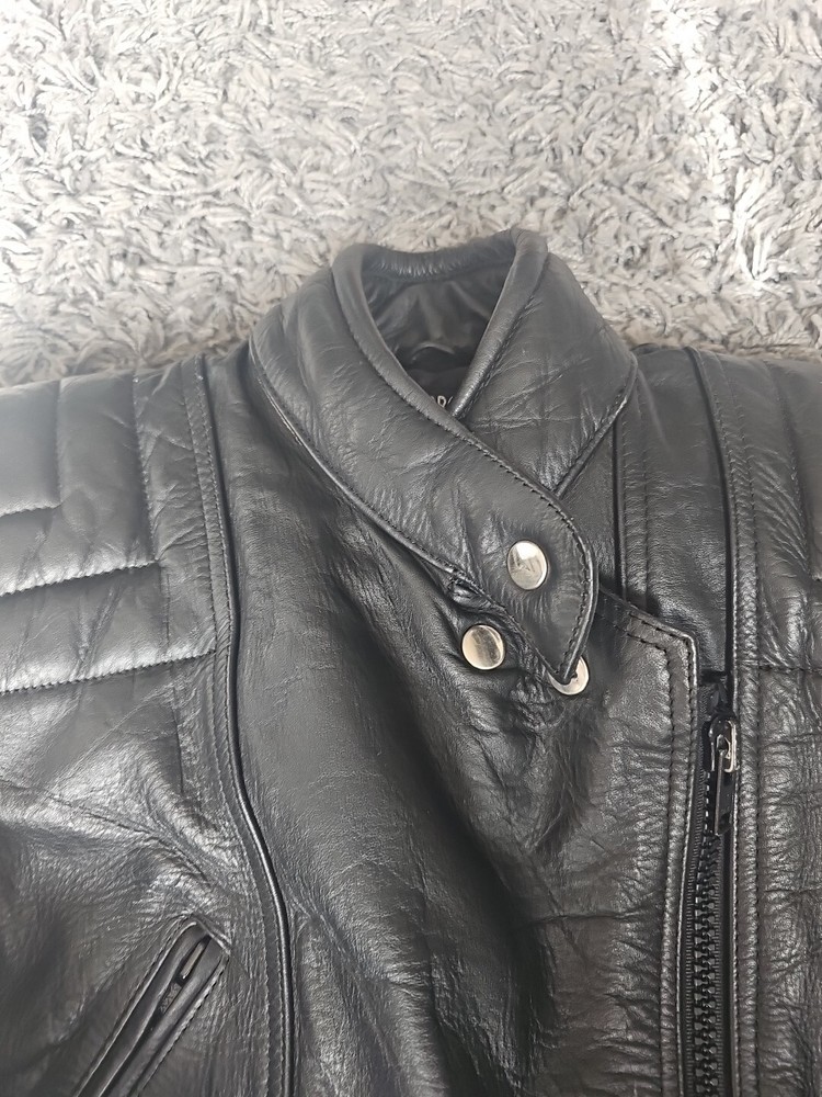 Leather bikers jacket, ladies size 10 Vintage