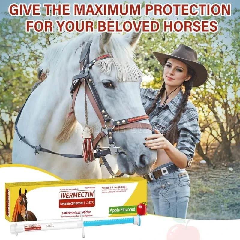 3-Pack , Horse Dewormer Paste, Apple Flavour, Expiry 1/2028