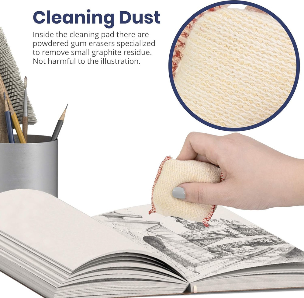 Dry Cleaning Pads Small for Drafting, Art, Architecture, and Graphite