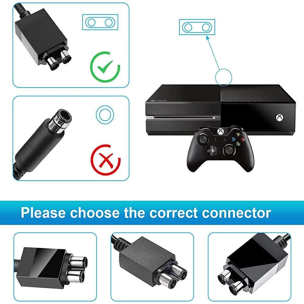 12V AC for XBOX ONE Adapter Brick Charger Console Power Supply Cord Cable