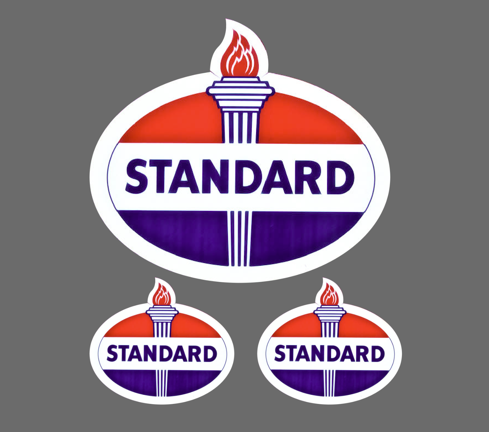 Standard Oil Co Vintage Look Vinyl Decal Sticker Std Oil Gas 3.5" - 3for1