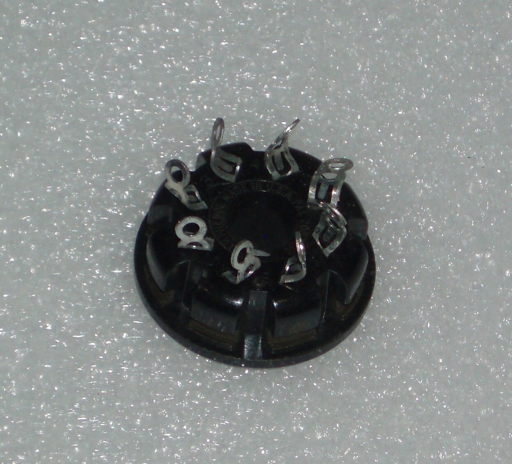 Vintage octal AMPHENOL socket 8 pin tube socket for 6V6 6L6 6X5 etc