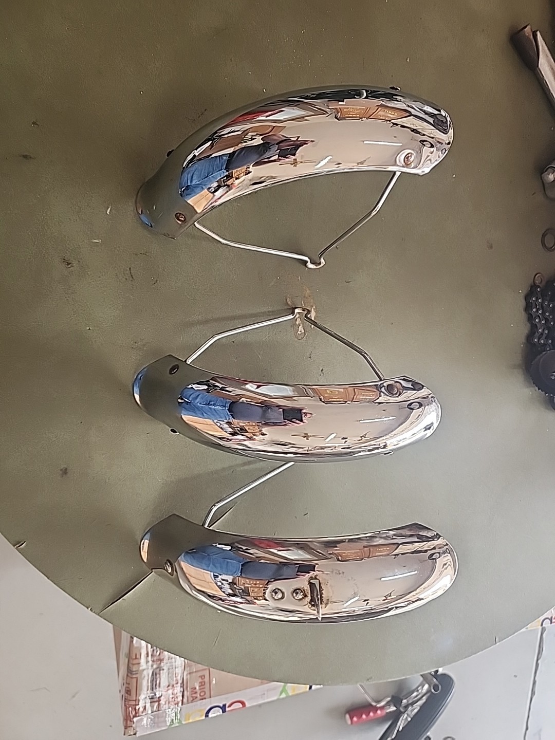 2000s SCHWINN LIL STINGRAY TRICYCLE CHROME FRONT +REAR FENDERS NICE SHAPE L$$K