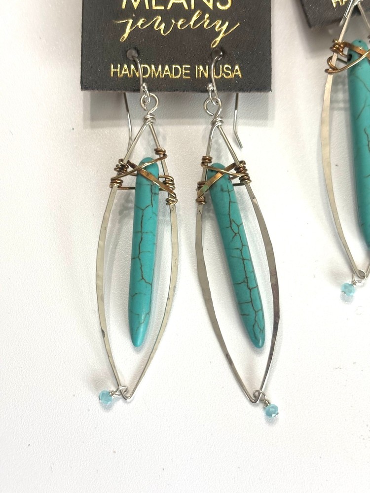 Turquoise Stalactite Earrings