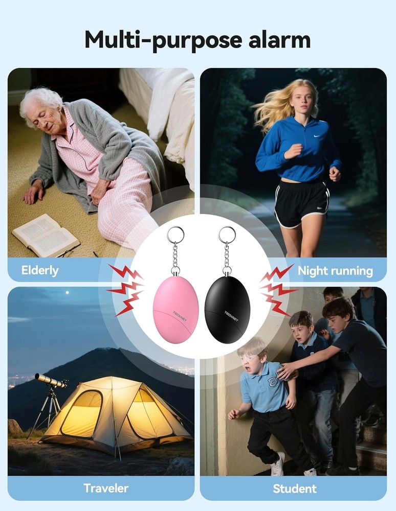 Personal Safety Alarm Keychain