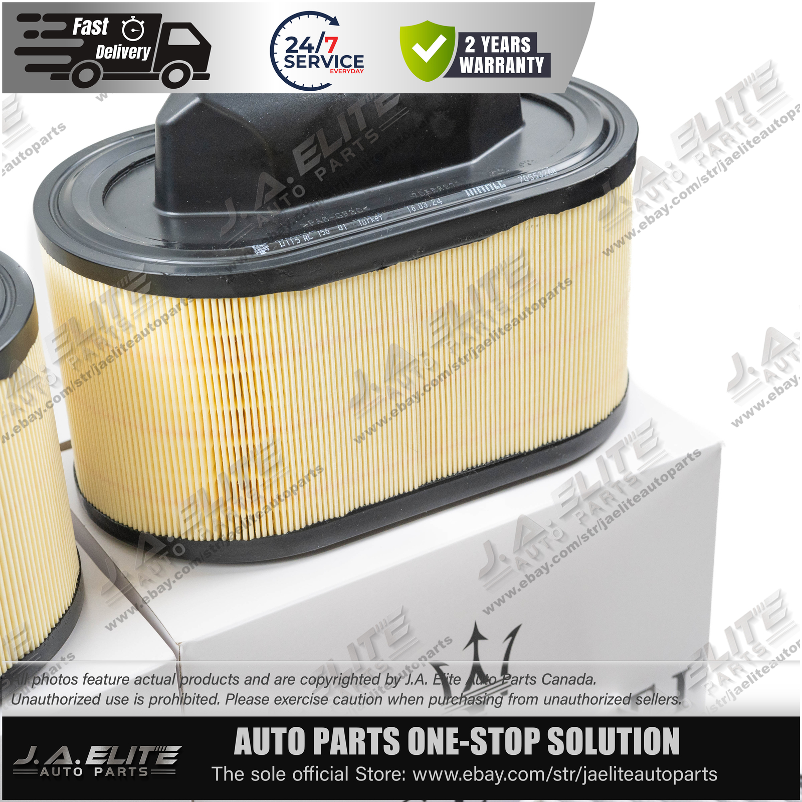 Genuine Oil & Air & AC Filters for Maserati V6 Gas Ghibli Quattroporte & Levante