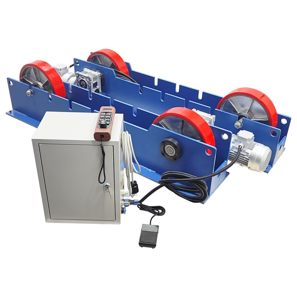 220V 3T Dual Motor Drive Remote Control Adjustable Welding Turning Roller Table
