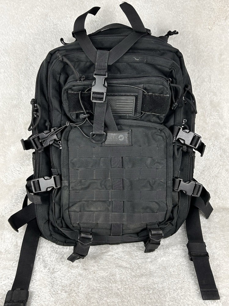 Tacticon Armament tactical backpack black Multi Pockets Buckles Straps Labtop