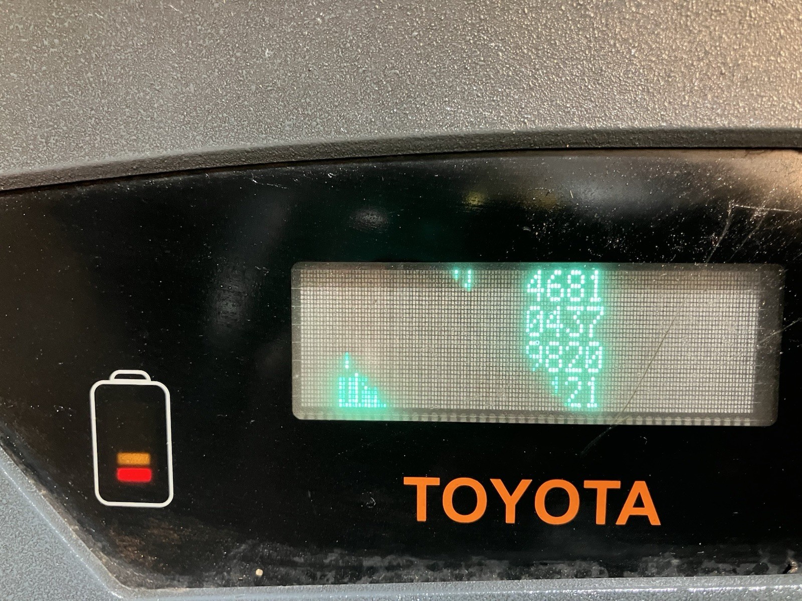 2019 Toyota 3500 LB Reach Forklift 211 Max Lift Model # 9BRU18