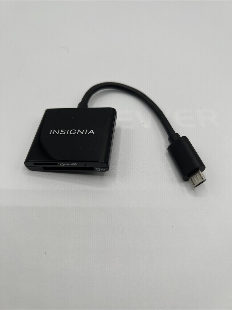 Memory Card Reader Micro USB SD & Micro SD Card Reader Insignia