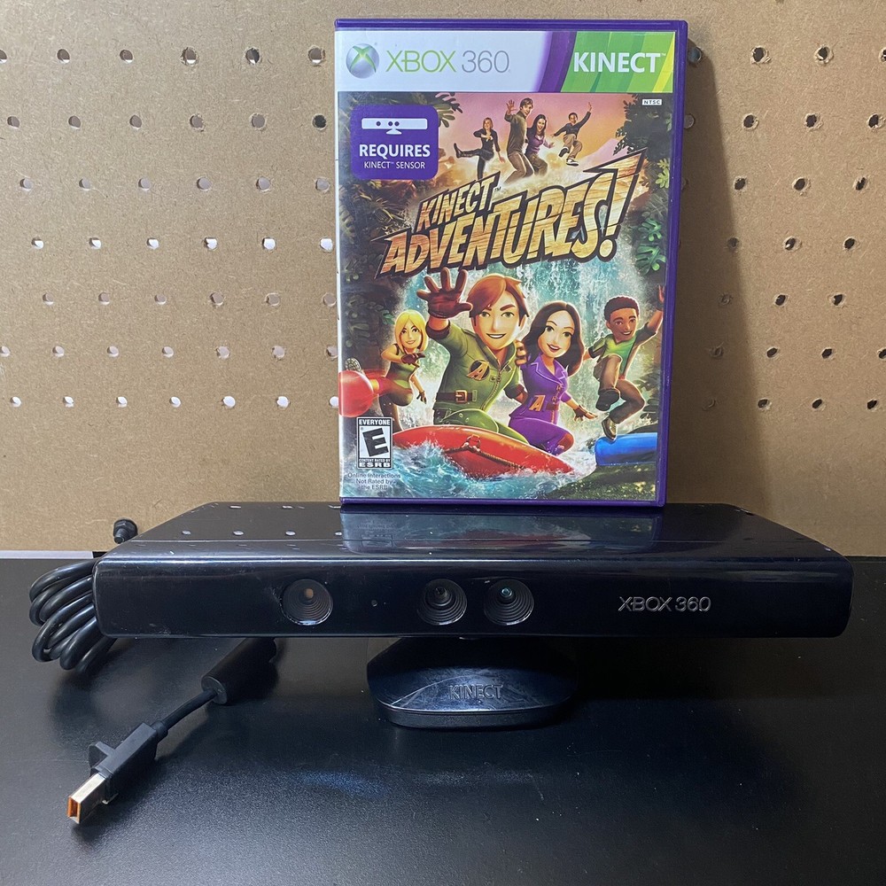 Microsoft Xbox 360 Kinect Motion Sensor Bar Black & Kinect Adventures Bundle!!