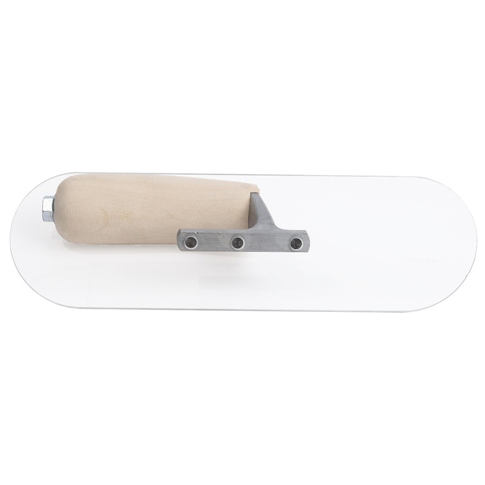 Plastic Pool Trowels, Wood Handle Material, 254mm Length, 76mm Width, 3 Rivets,