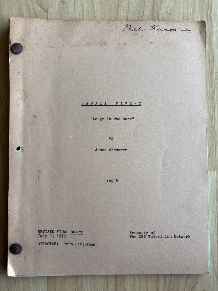 Hawaii Five-O 'Laugh In The Dark' Original Script Revised Final Draft