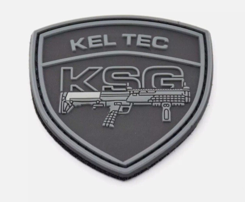 KEL TEC KSG SHOTGUN LOGO PATCH - HOOK AND LOOP BACK KEL TEC SHOTGUN