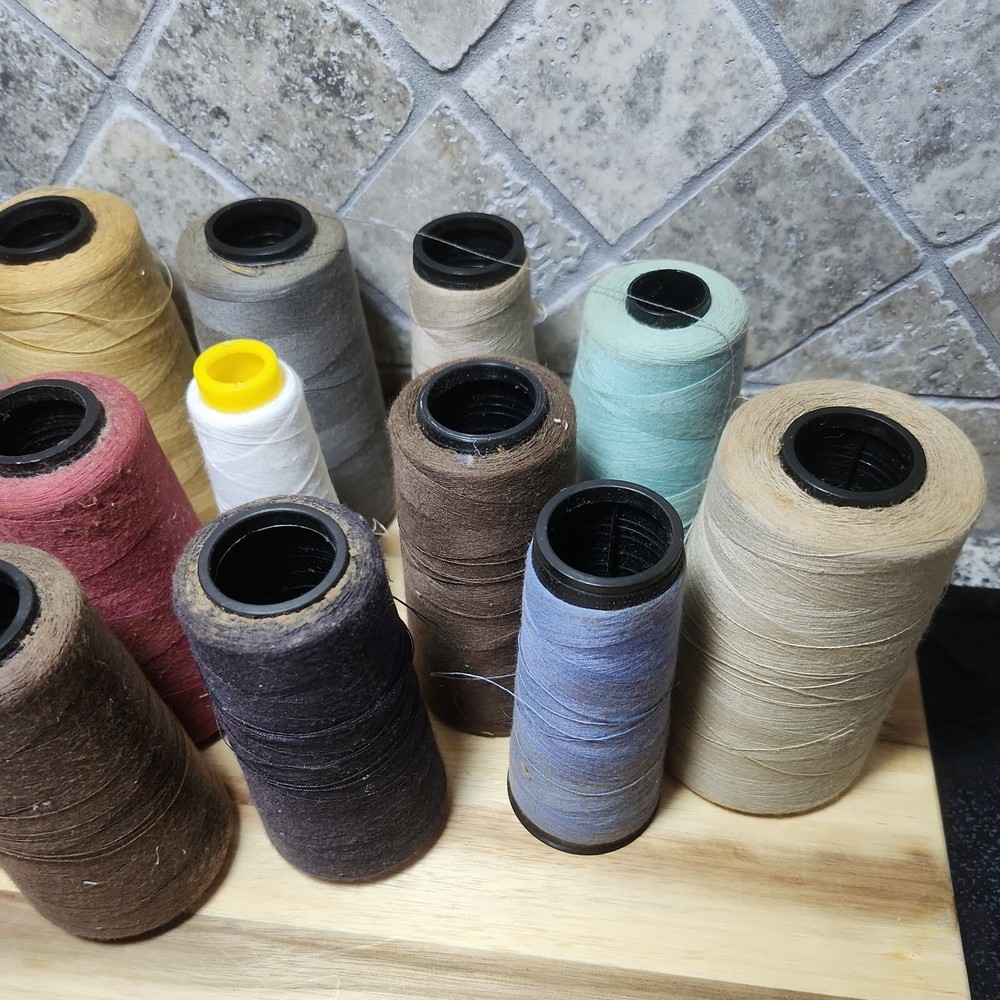 12 Pcs Assorted Thread Spools of 3-PLY Sewing Polyester for Hand & Machine work