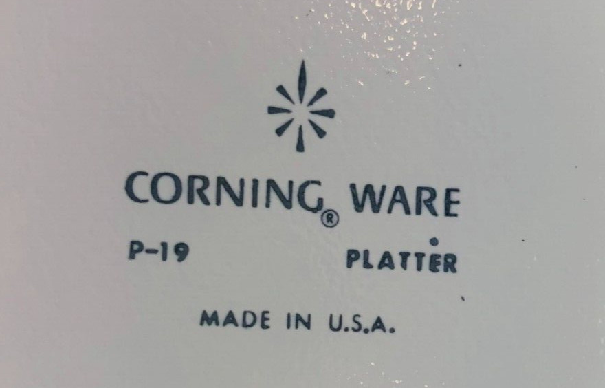 Corning Ware Cornflower Oval Rooster 16 1/2"